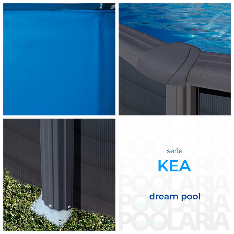 Detalles piscina desmontable Gre Kea circular