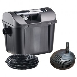 Kit filtración estanque con bomba y UV 5000 litros Heissner
