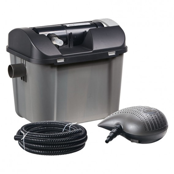 Kit filtración estanque con bomba y UV 7000 litros Heissner