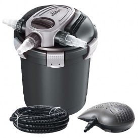 Set filtro a presión con bomba y lámpara UV estanques Heissner