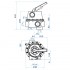 Dimensiones válvula selectora Magnum Lateral 2½'' 24837