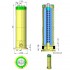 Dimensiones filtro de cartucho cilíndrico doble 10000 l/h AstralPool