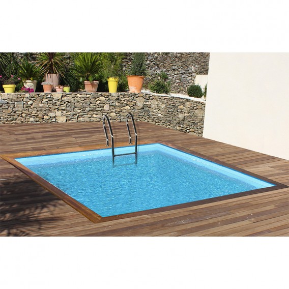 Piscina de madera Gre Sunbay Carra cuadrada