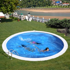 Piscina enterrada Gre Madagascar circular en kit