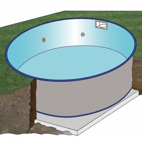 Esquema instalación piscina Gre Sumatra circular