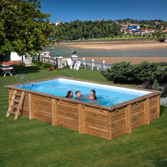 Piscina de madera Gre Sunbay Evora rectangular