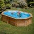 Piscina de madera Gre Sunbay Cannelle ovalada