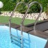 Escalera inox para piscina de madera Gre 126673