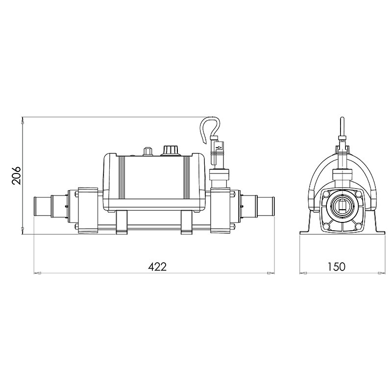 Calentador eléctrico piscina Elecro Nano Splasher