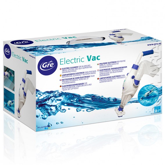 Packaging limpiafondos a batería Gre Electric Vac VCB10
