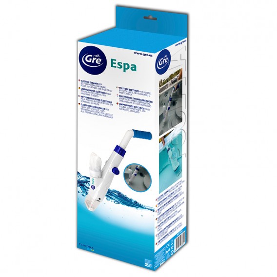 Packaging limpiafondos a batería Gre Pool & Spa Vac ESPA