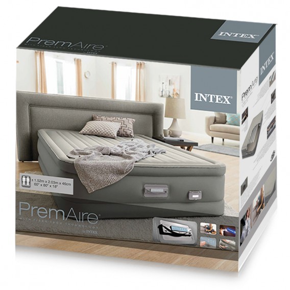 Cama hinchable Intex PremAire Dream Support doble 64770