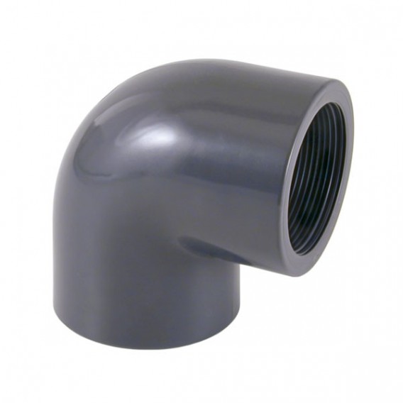 Codo 90º PVC roscar