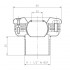 Dimensiones boquilla impulsión pasamuros piscina liner AstralPool