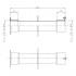 Dimensiones pasamuros acero inoxidable 240 mm piscina hormigón AstralPool