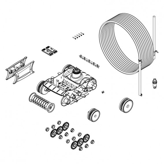 Bloque de tracción con motor y cable Zodiac TornaX R0767400