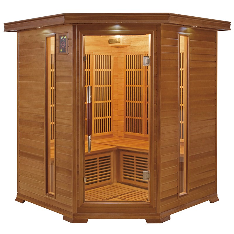 Sauna infrarrojos Luxe rinconera 3-4 personas | Poolaria