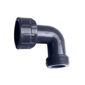 Codo 90º PVC H/M para colectores