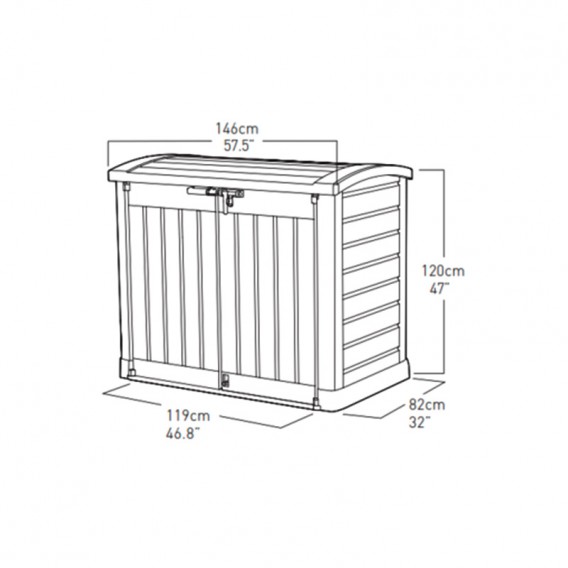 Dimensiones caseta elevada Hayward