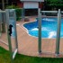 Módulo de 1,25 m con puerta para valla piscinas Flash Transparent