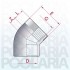 Codo mixto reforzado 45º PVC encolar y roscar