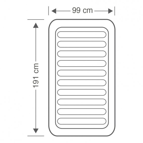 Cama hinchable Intex Comfort-Plush Dura Beam individual 67766NP