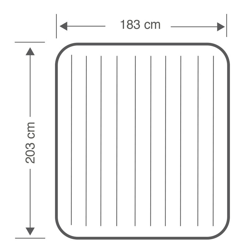 Cama Hinchable Intex Beam Standard Classic Downy 183 x 25 x 203 cm 