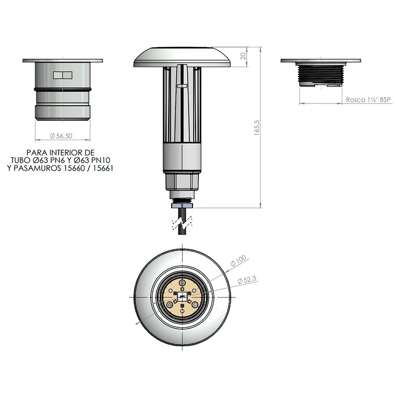 Foco led LumiPlus Mini luz blanca 2.11 sin nicho