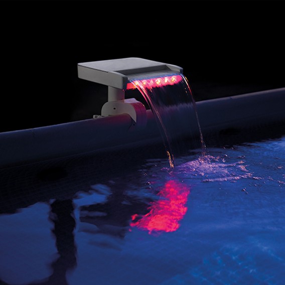 Cascada con LED multi-color para piscina Intex 28090