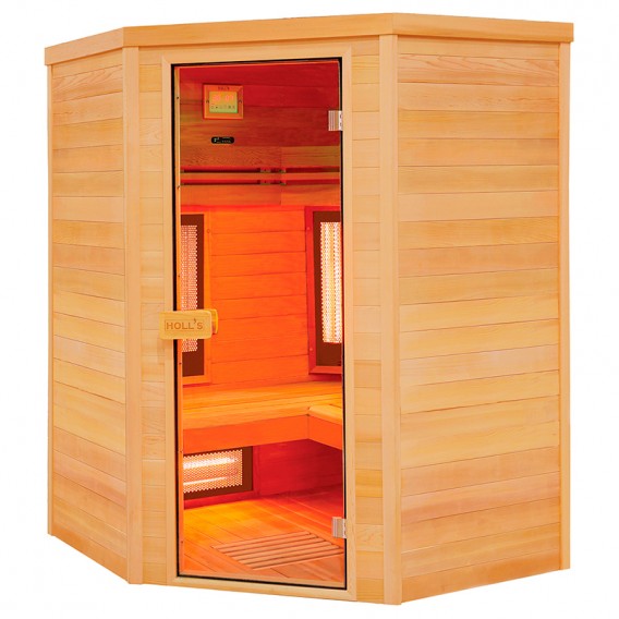 Sauna infrarrojos Multiwave rinconera 3-4 personas