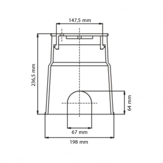 Dimensiones arqueta circular Eco tapa a presión Serie AQ