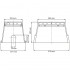 Dimensiones arqueta rectangular Eco estándar Serie AQ