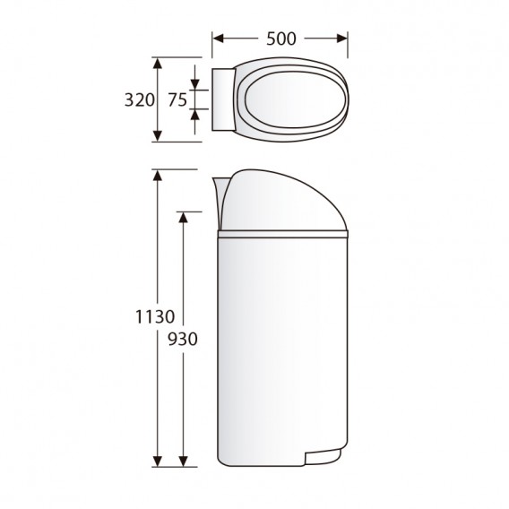 Dimensiones descalcificador Compact 700 30 litros