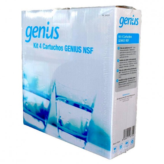 Kit cartuchos recambio ósmosis Genius NSF