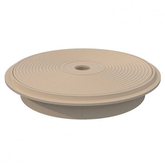 Tapa y aro circular skimmer 15 l AstralPool beige