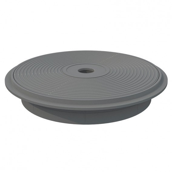 Tapa y aro circular skimmer 15 l AstralPool gris claro