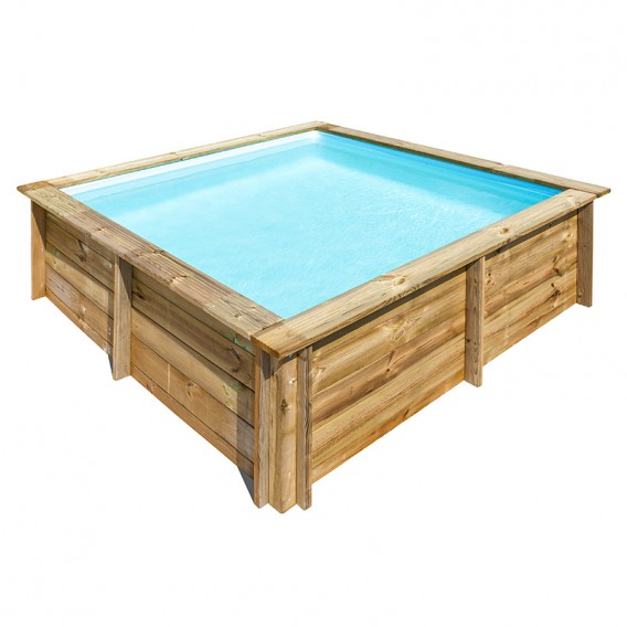 Piscina de madera Gre Sunbay City cuadrada