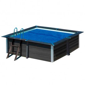 Piscina desmontable Gre Avantgarde rectangular de composite - Naturclara