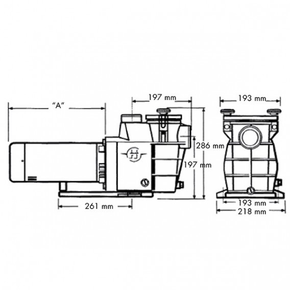 Dimensiones bomba Hayward Starpump II