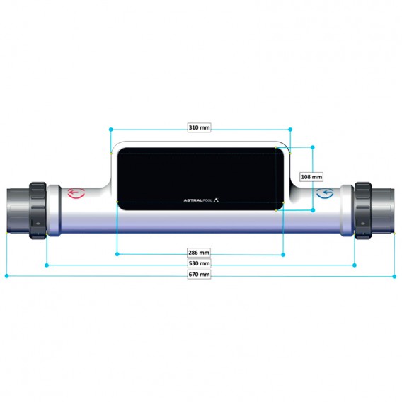 Dimensiones Eco Compact ElectricHeat AstralPool