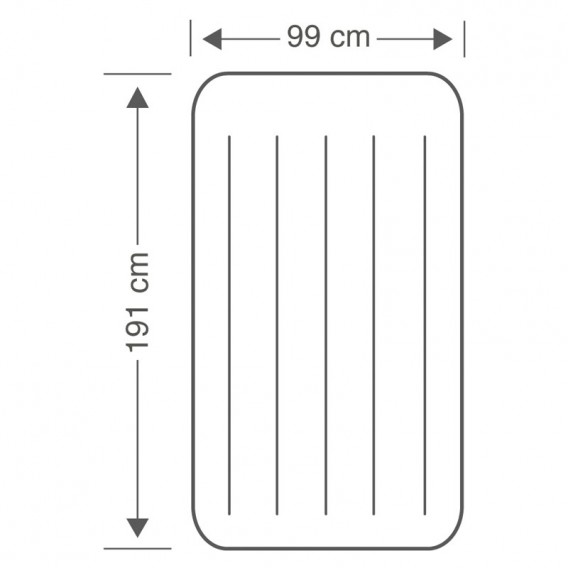Colchón hinchable Intex Pillow Rest Classic individual 64146