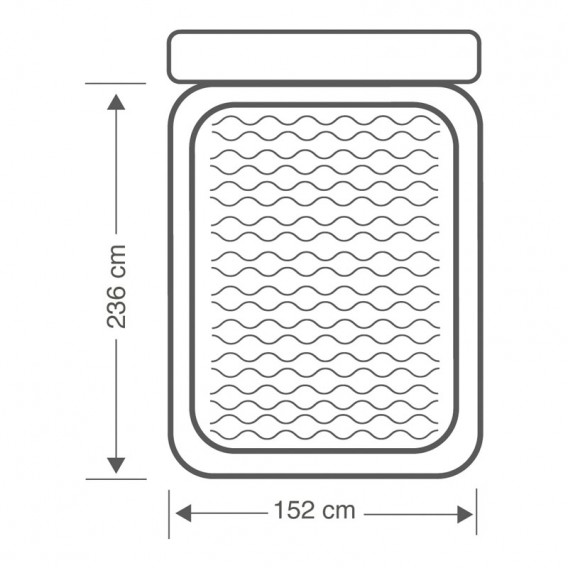 Colchón hinchable con cabecero Intex 64448NP