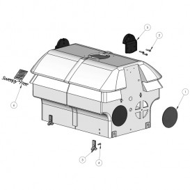 Carcasa completa Zodiac Sweepy Free W1758A