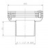 Dimensiones boquilla aspiración piscina liner AstralPool