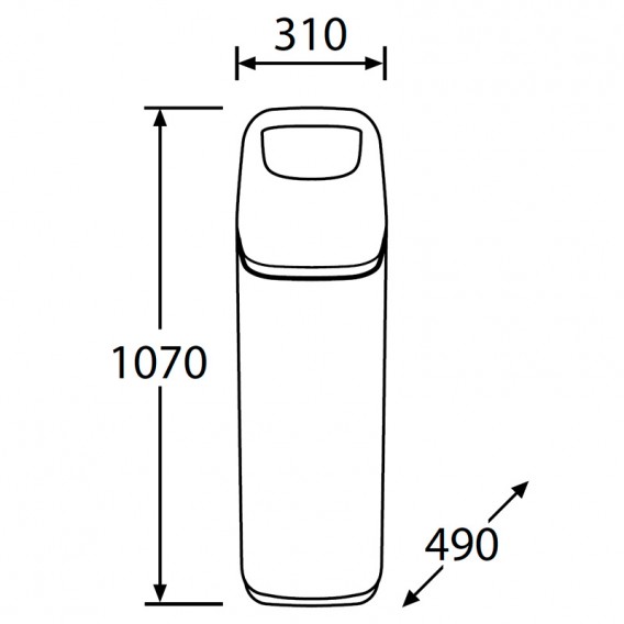 Dimensiones descalcificador de agua Sigma K5