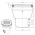 Dimensiones sumidero circular acero inoxidable liner AstralPool 00275