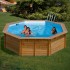 Piscina de madera Gre Sunbay Ananas redonda