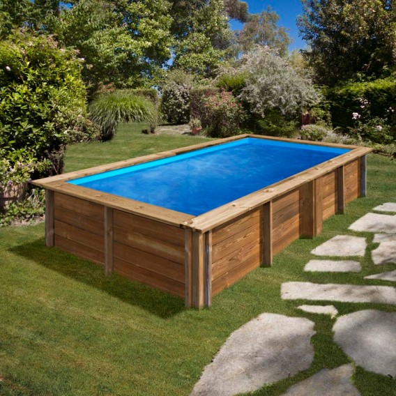 Piscina de madera Gre Sunbay Lemon rectangular