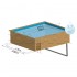 Dimensiones piscina de madera Gre Sunbay Lemon 790204