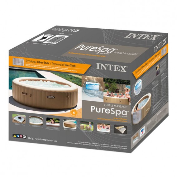 Spa hinchable Intex PureSpa 6p Bubble Therapy 28428EX